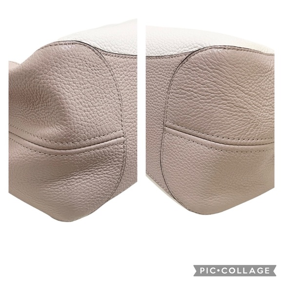 KATE SPADE Leather Leila triple compartment shoulder bag cream tan Colorblock - Picture 5 of 15